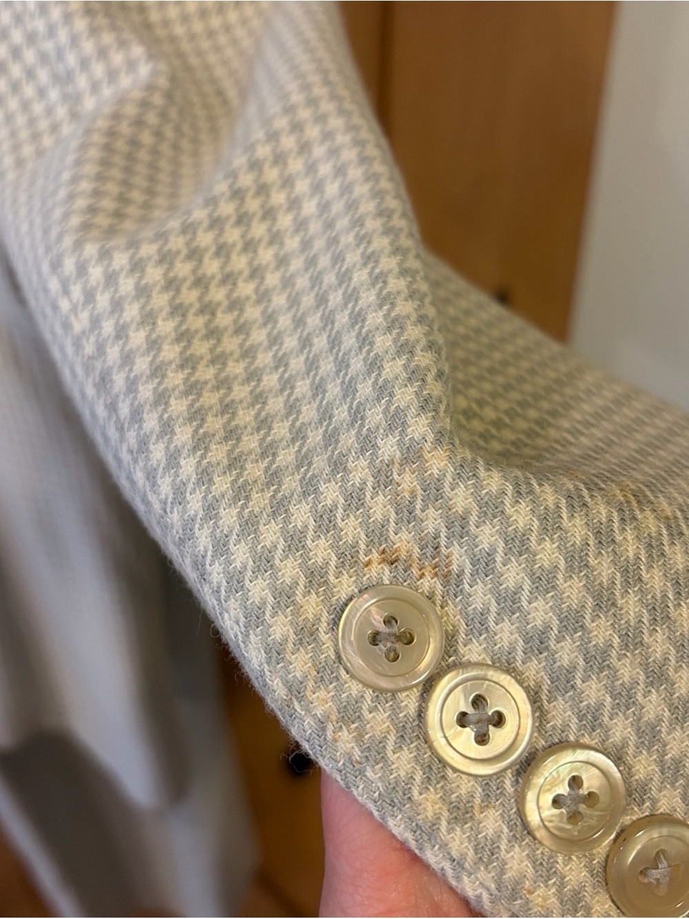 Lauren Ralph Lauren 2PC Pant Suit Sz 16 Pants Blazer Houndstooth Wool Blend - Picture 10 of 16